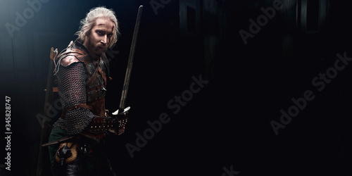 medieval warrior with sword