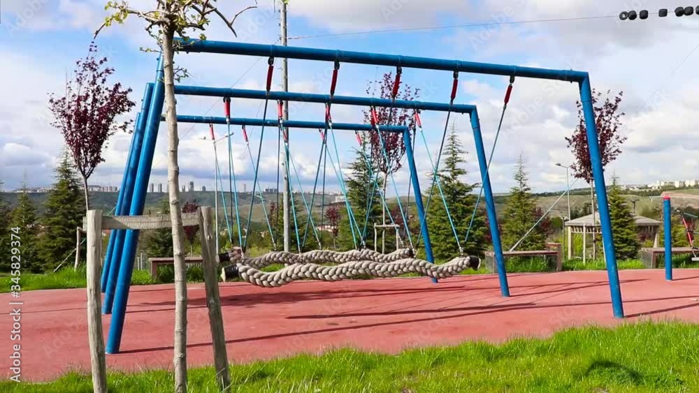 child park playground in the park swing children. child park playground in the park swing children.