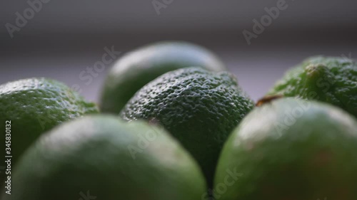 Close-Up Of Green Lime Lemon Fruits photo