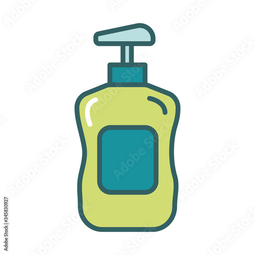 disinfectant plastic bottle product with push dispenser fill style