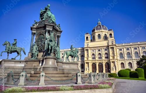Vienna  Austria - May 18  2019 - The  Kunsthistorisches Museum or Museum of Fine Art located in Vienna  Austria.