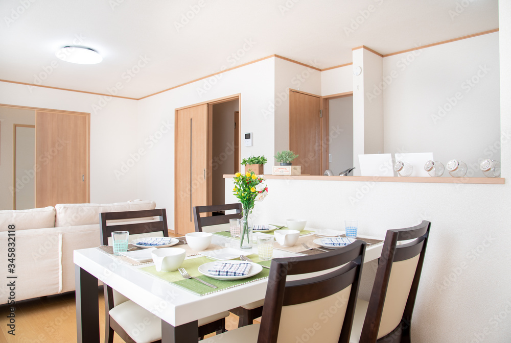Fototapeta premium リビングダイニング