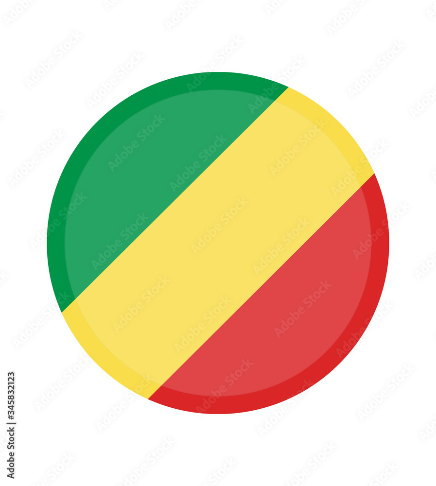 Flag of the Republic of the Congo, official colors and proportion correctly. Republic of the Congo flag. Vector illustration. EPS10. Republic of the Congo flag vector icon, simple Flag of the Republic of the Congo, official colors and proportion correctly. Republic of the Congo flag. Vector illustration. EPS10. Republic of the Congo flag vector icon, simple