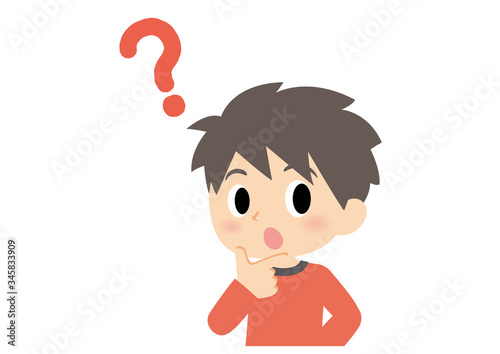 男子の表情　疑問