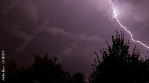 Photography of thunderstorms and lightning at Souffelweyersheim