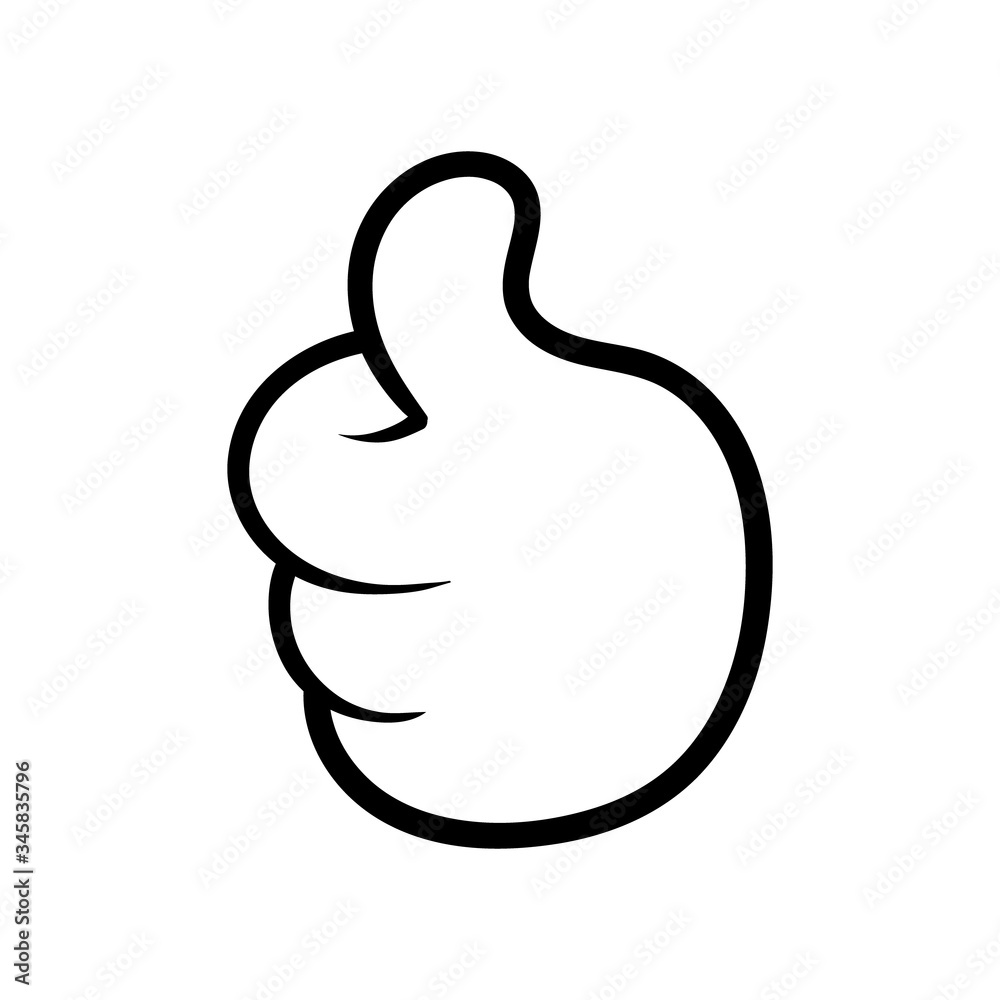 Vector Cartoon Thumbs Up Illustration Vector Cartoon Thumbs Up Illustration