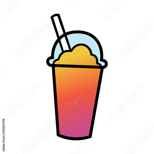 Vector Cartoon Slush Drink Illustration
