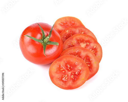 Tomato isolated on white background