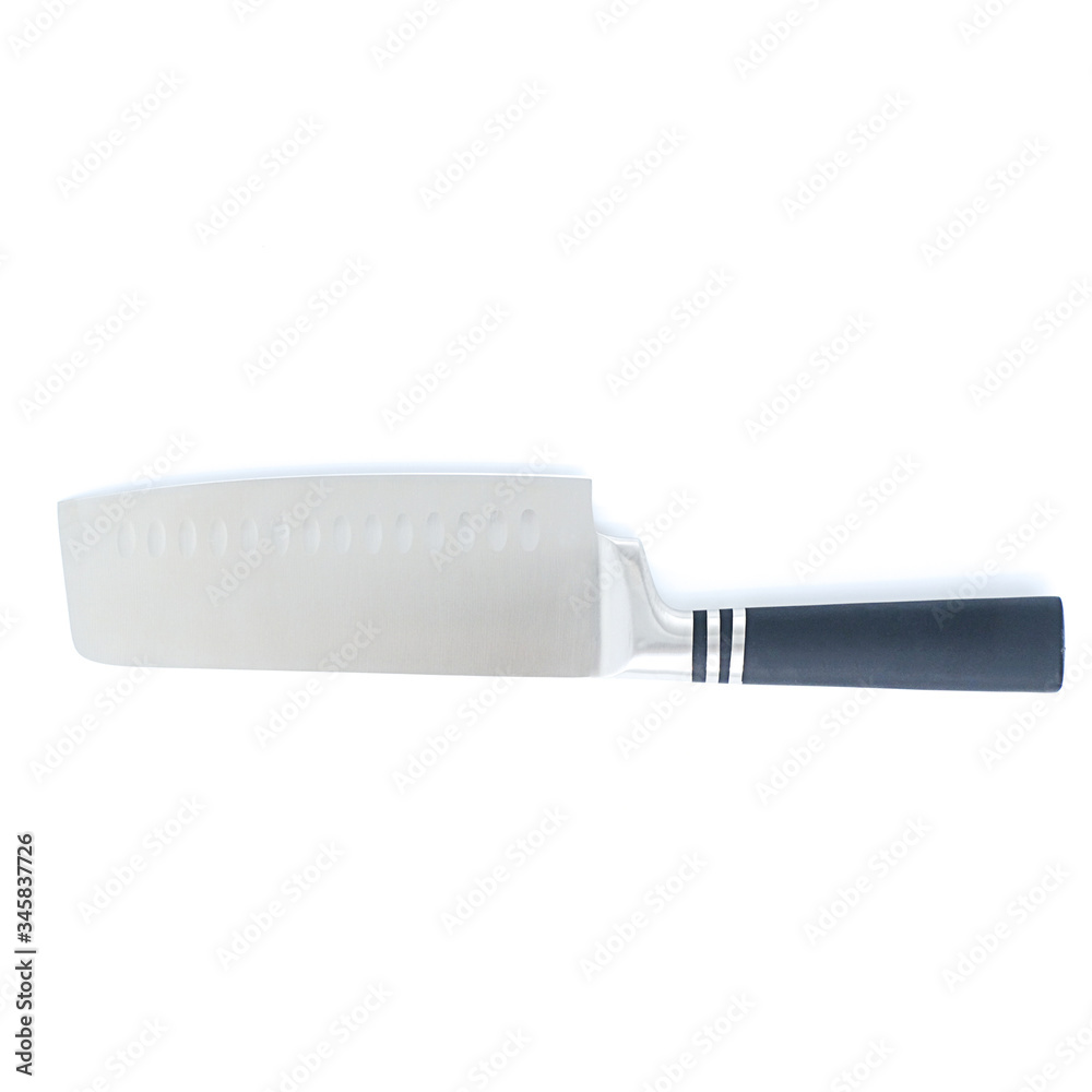 Chef's kitchen knife isolated on white background ,included clipping path, Cutting sharp knife. Chef's kitchen knife isolated on white background ,included clipping path, Cutting sharp knife.