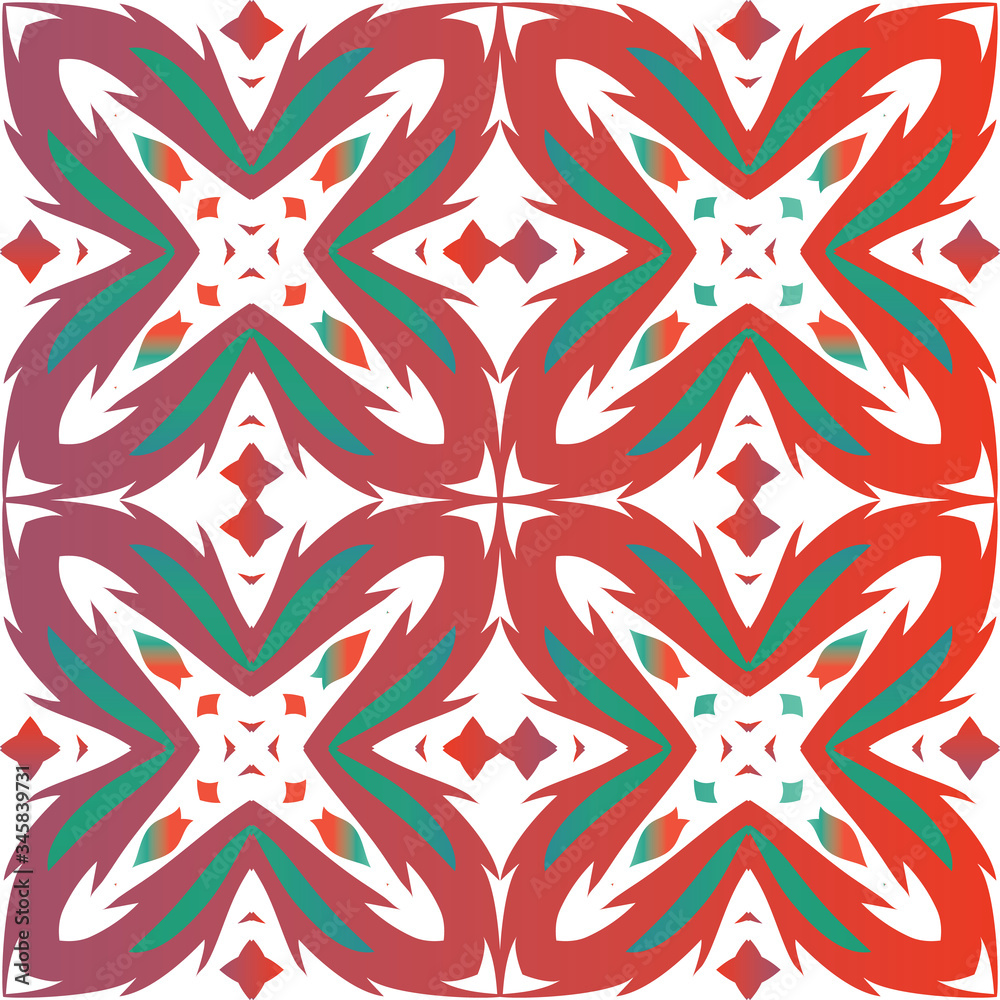 Antique ornate tiles talavera mexico.