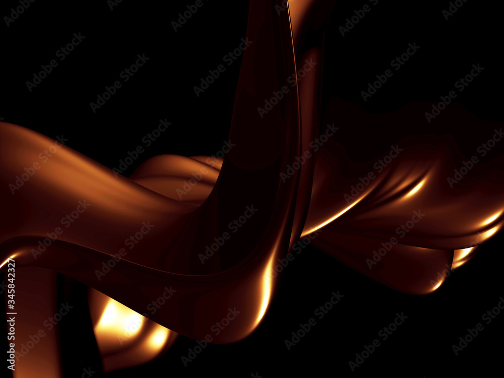 Golden abstract wavy liquid background Golden abstract wavy liquid background