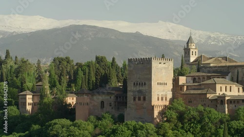 WS PAN Alhambra of Granada with Torre de Comares and Palace of Charles V