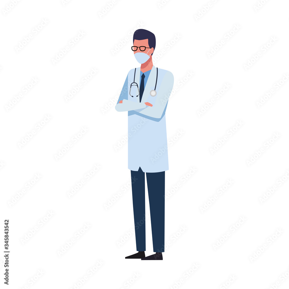 doctor worker using face mask for covid 19 doctor worker using face mask for covid 19