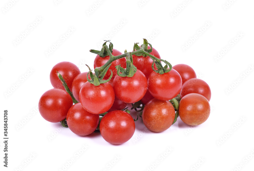 Cherry tomatoes on a white background Cherry tomatoes on a white background