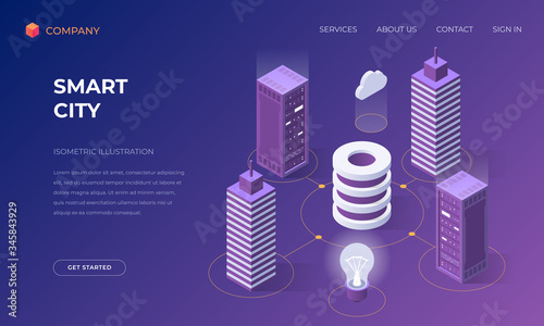Landing page for smart city technologies