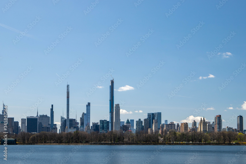 View of new York City and The Lake 