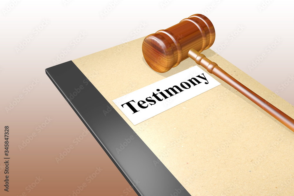 Testimony - legal concept