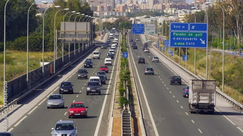 WS A7 highway with cars and traffic