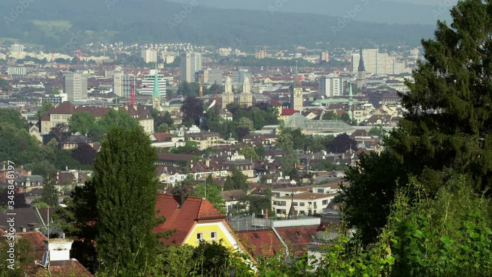 WS Zurich city center towards railway station and southwestern suburbs WS Zurich city center towards railway station and southwestern suburbs