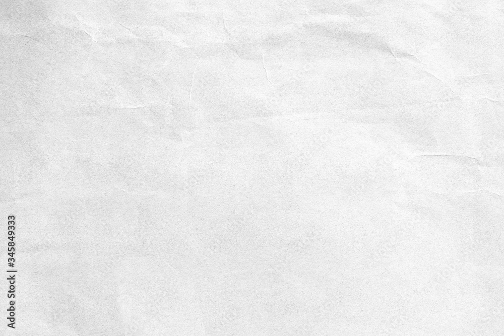 Crumpled white paper background texture