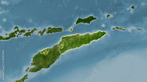East Timor, satellite B - light glow photo