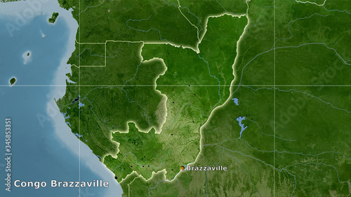 Congo Brazzaville, satellite B - composition photo