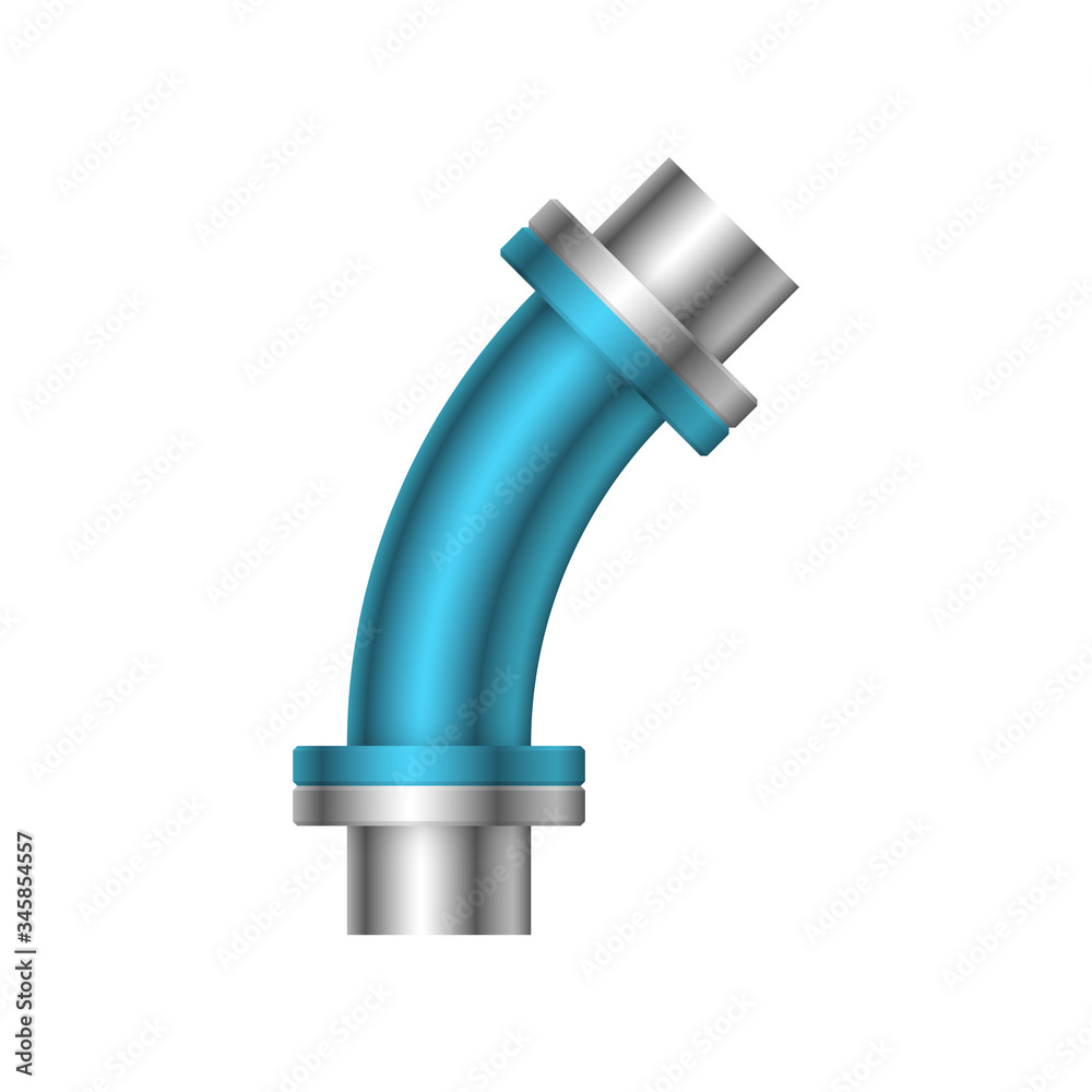 Pipe vector. Connection by flange fitting. For pipeline construction to transport liquid or gas in industry i.e. crude, oil, natural gas. Also water supply infrastructure in plumbing and irrigation. Pipe vector. Connection by flange fitting. For pipeline construction to transport liquid or gas in industry i.e. crude, oil, natural gas. Also water supply infrastructure in plumbing and irrigation.