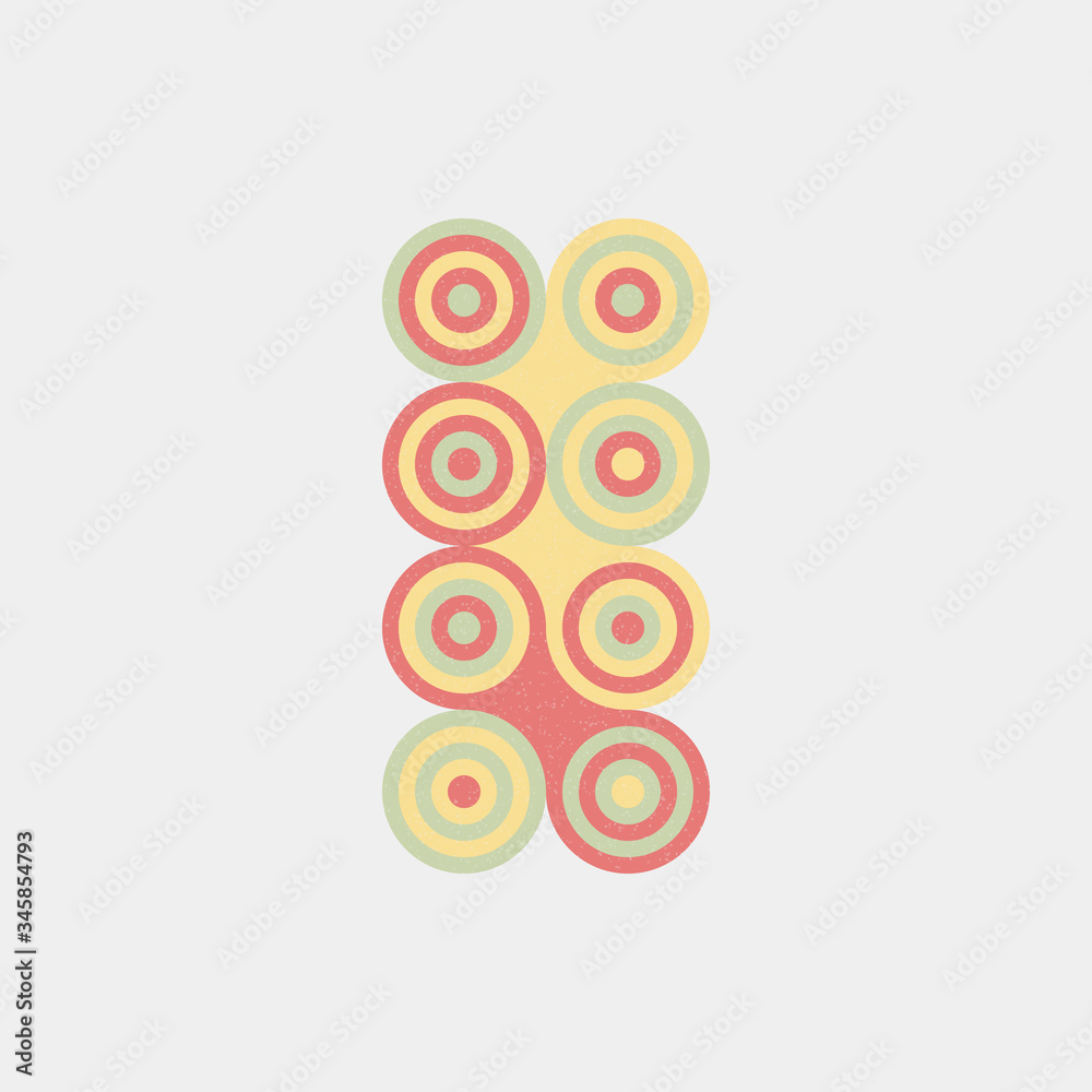 Obraz premium Colour Dots Universe Logo art design illustration