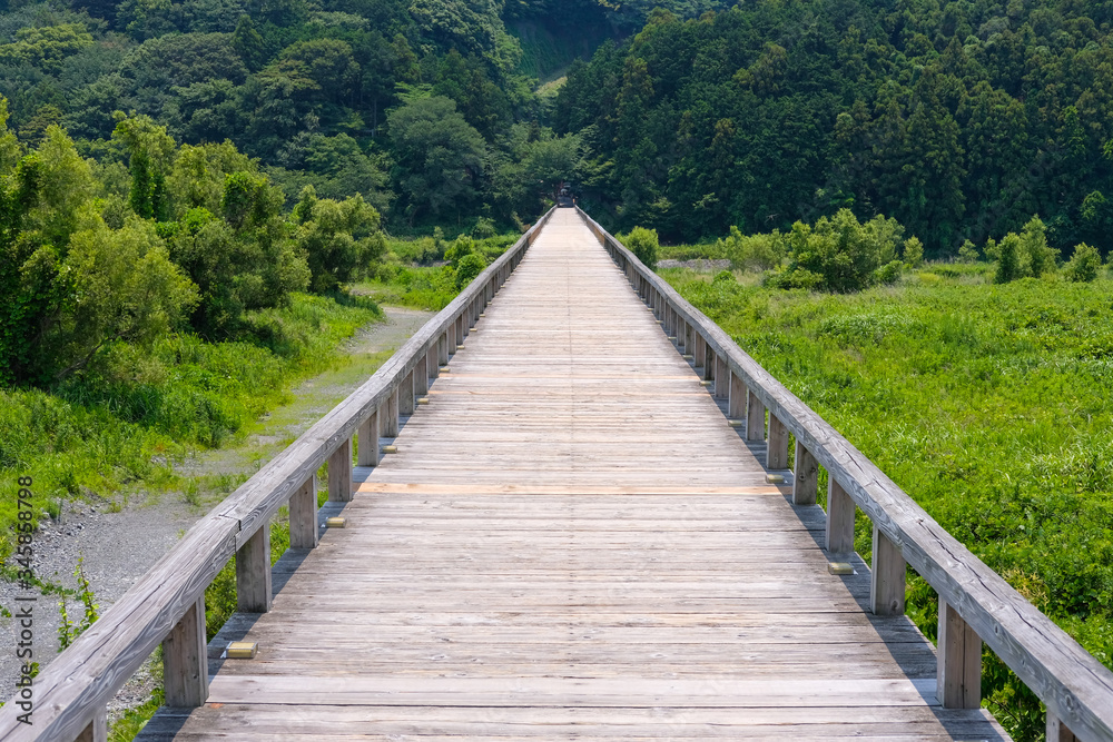 静岡県の蓬莱橋