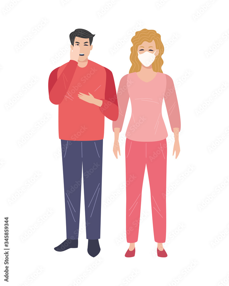 couple sick with covid19 symptoms couple sick with covid19 symptoms