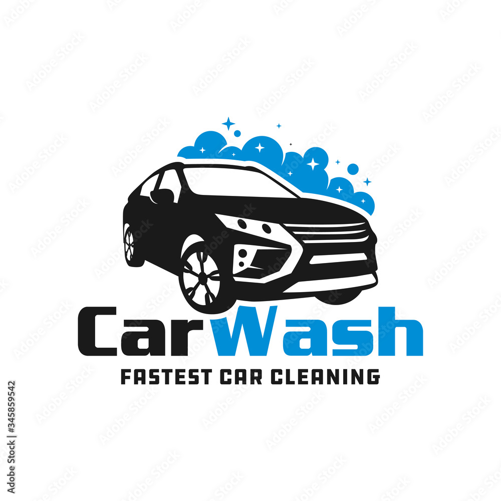 Fototapeta premium modern car wash logo