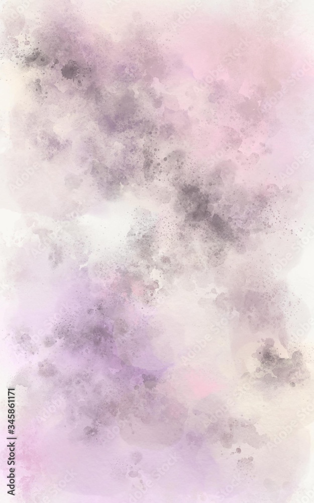 abstract watercolor background with clouds