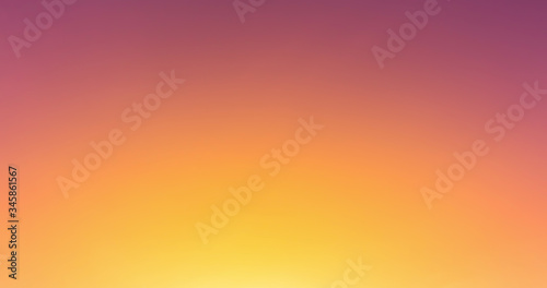 Yellow and orange light in red purple blank sky,abstract background