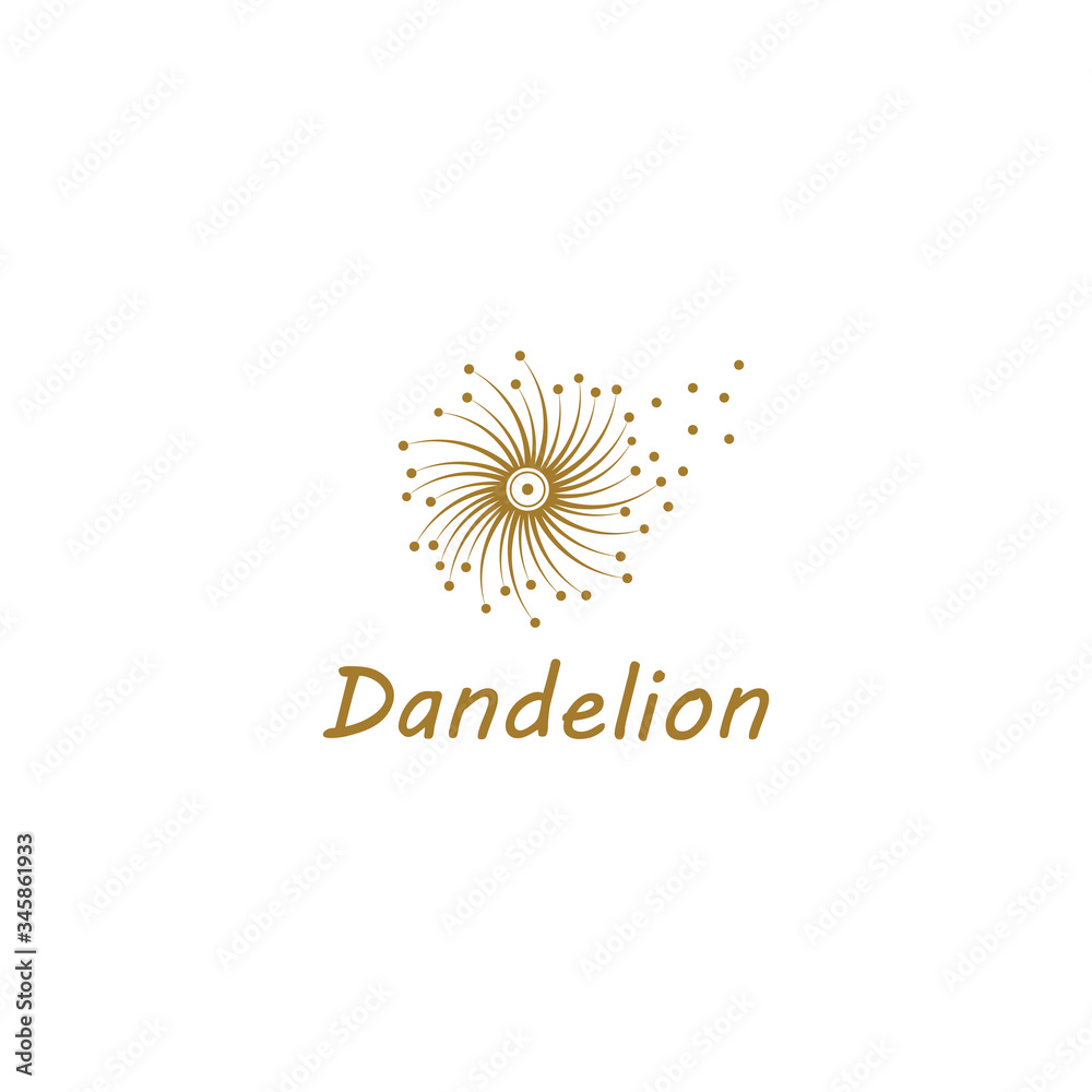 Fototapeta premium Dandelion vector icon design