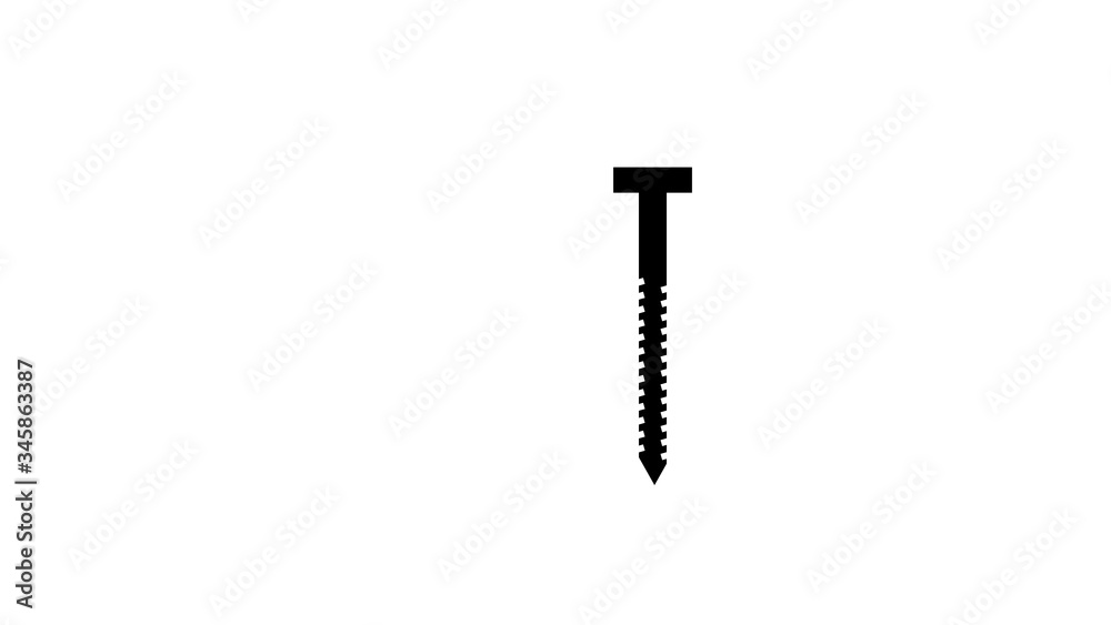 screw icon. One of set web icons screw icon. One of set web icons