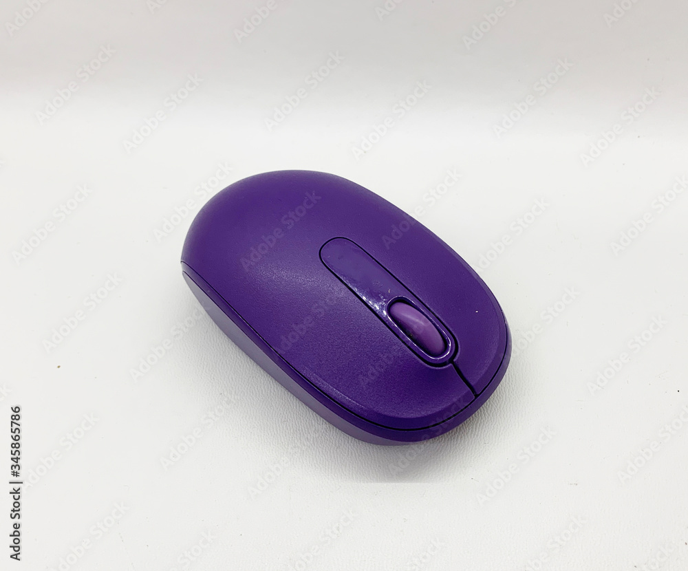 Purple mouse isolated on white background Purple mouse isolated on white background