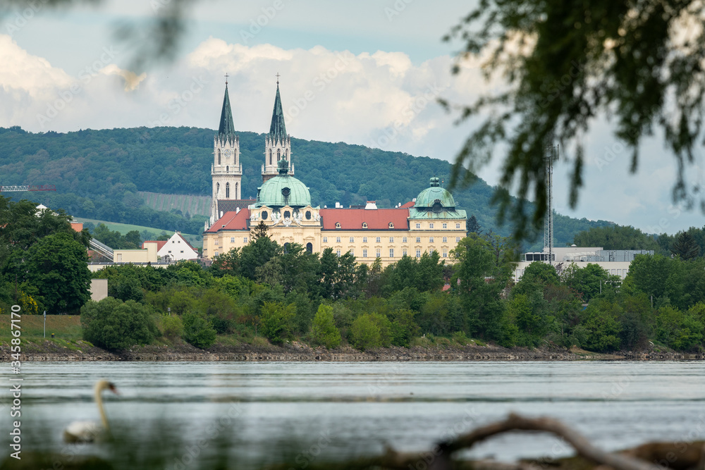 Abbey of Klosterneuburg monastery on a partly sunny day Abbey of Klosterneuburg monastery on a partly sunny day