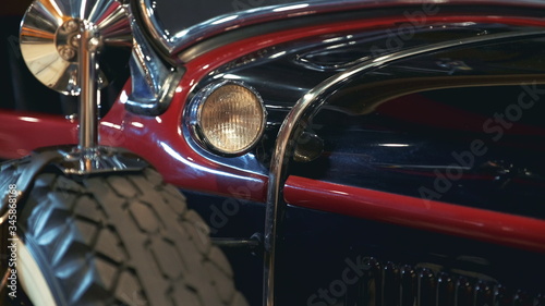 Light of old vintage vehicle. Side view © art24pro