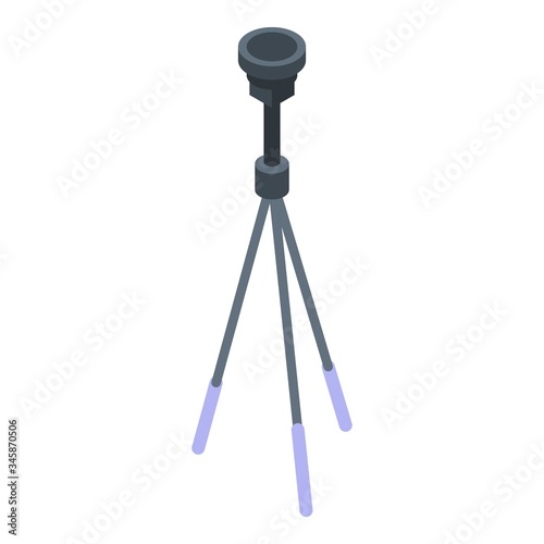 Cameraman tripod icon. Isometric of cameraman tripod vector icon for web design isolated on white background
