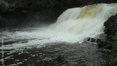 Wadsworth Falls in Rockfall, Connecticut, in springtime.