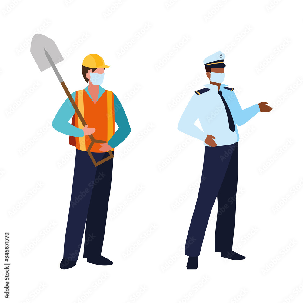 professional men wearing face mask professional men wearing face mask