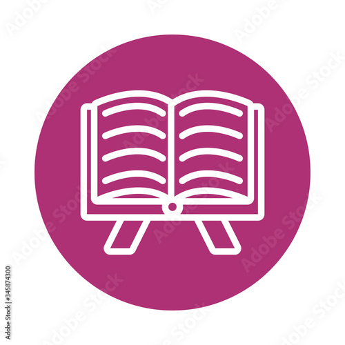 koran book islam line style