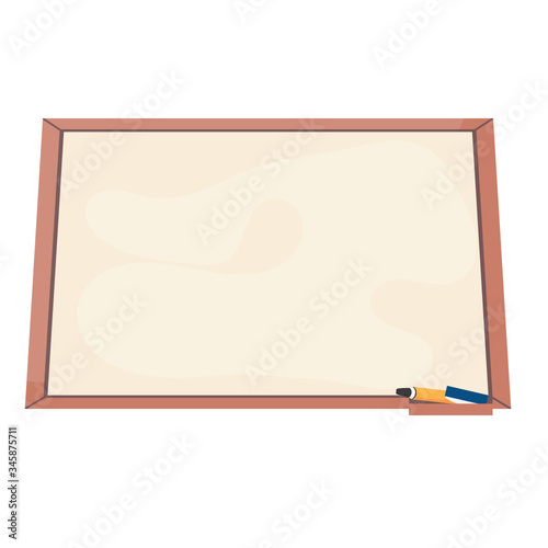 illustration of school blackboard in class for projects banner and poster