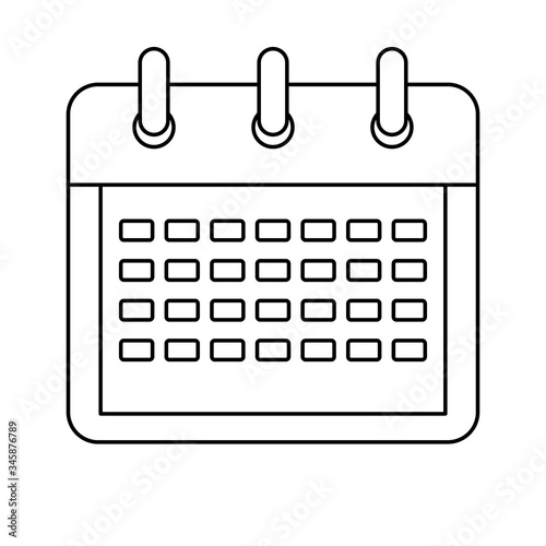 calendar reminder date isolated icon vector illustration design