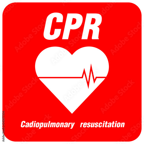 heart cpr medical icon vector design	