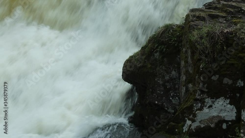 Wadsworth Falls in Rockfall, Connecticut, in springtime.