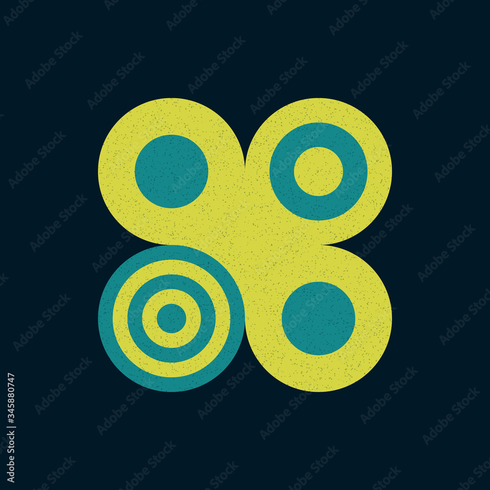 Colour Dots Universe Logo art design illustration Colour Dots Universe Logo art design illustration