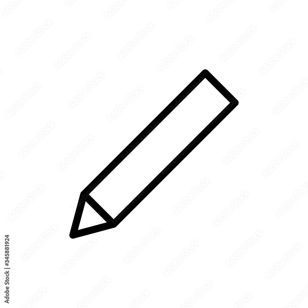 Pencil icon vector illustration for web Pencil icon vector illustration for web