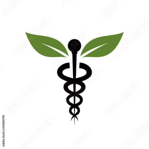 Caduceus vector icon, healthcare conceptual vector symbols. medical & healthcare logo	