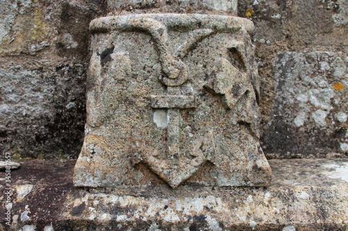 saint-guénolé abbey in landévennec in brittany (france) photo